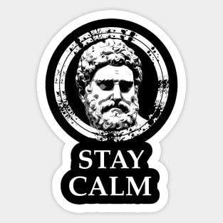 Stoicism: Stay Calm Sticker